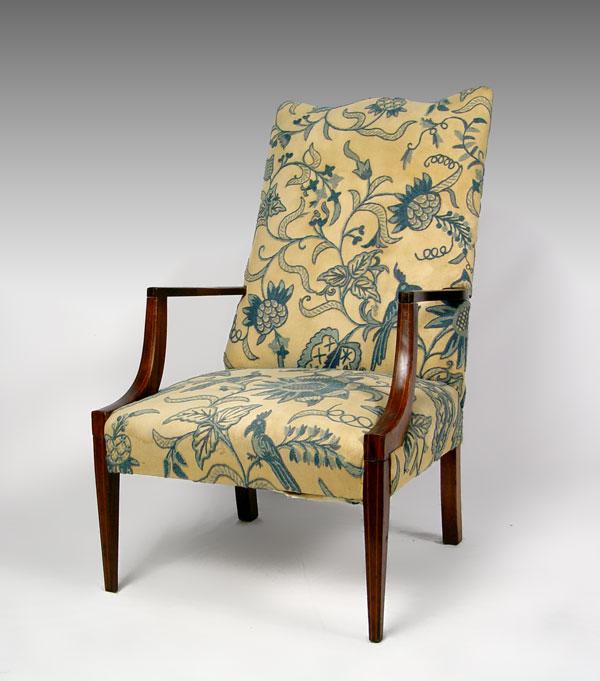 19th C LOLLING CHAIR: Also known