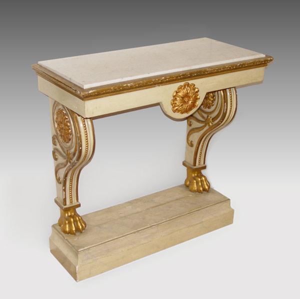 19TH C SWEDISH MARBLE TOP PIER