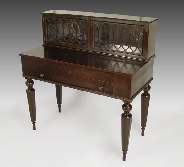 VICTORIAN MAHOGANY SPINET DESK: