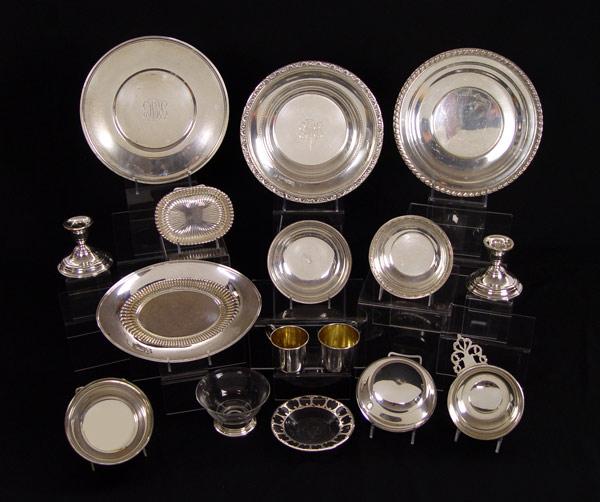 16 PIECE ESTATE COLLECTION OF STERLING b9e20