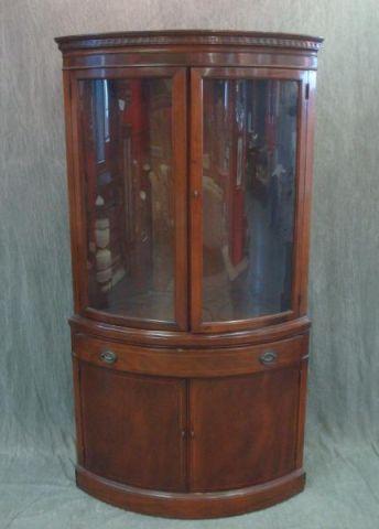 Georgian Style Mahogany Crown Glass bade1