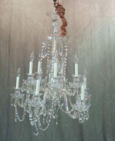 Antique Crystal Chandelier. From