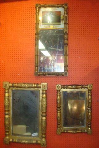 3 Antique Sheraton Giltwood Mirrors  bae0b