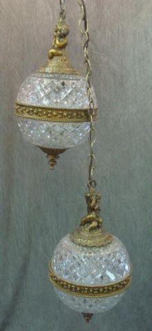 Pair of Cut Glass Gilt Metal bae14