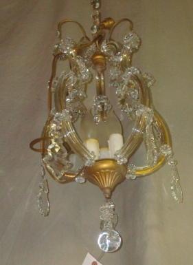 Cut Crystal Hallway Chandelier  bae15