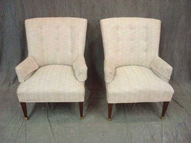 Pair of Upholstered Fireside Chairs  bae3f