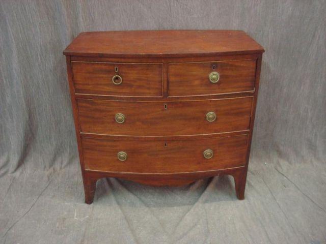 19th Cent English Bowfront Chest.