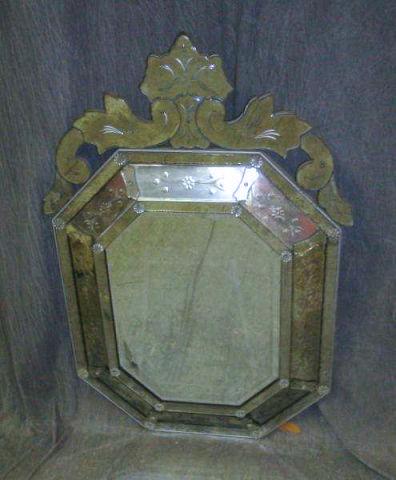 Antique Venetian Mirror. From a
