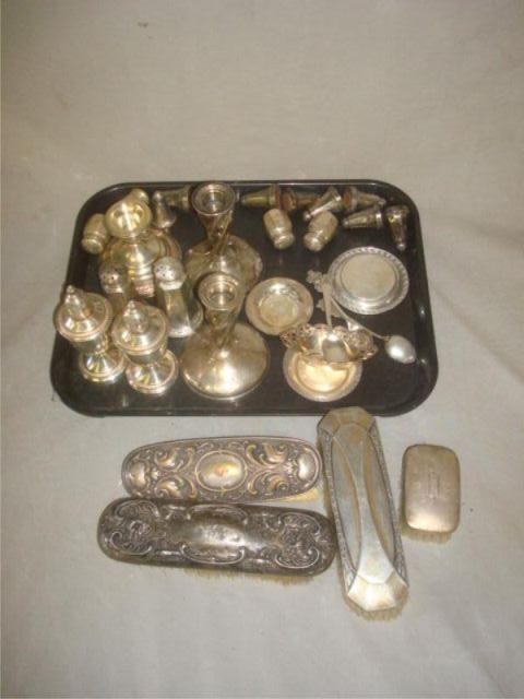 Sterling. Lot of Assorted. Salts, peppers,