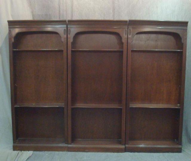 3 Tall Mahogany Bookcases. From a Yonkers
