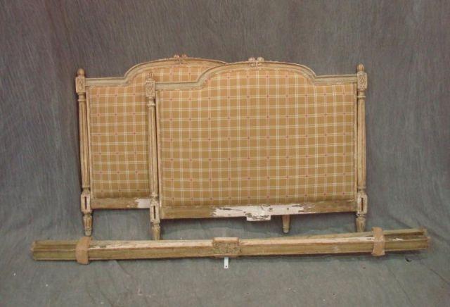 Louis XVI Upholstered Bed. From a Bedford