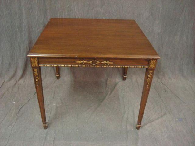 Carved and Gilt Decorated 1 Drawer