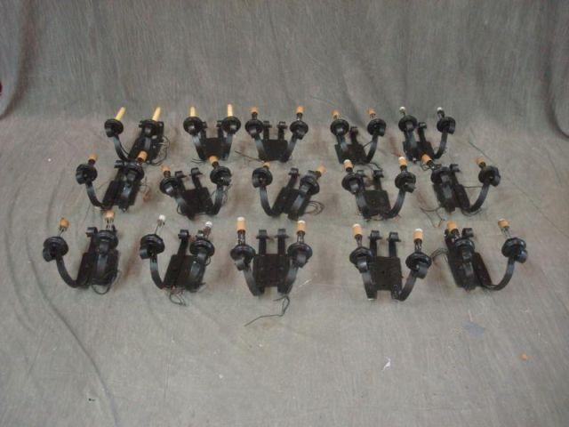 Lot of Many Iron Sconces From baf3a