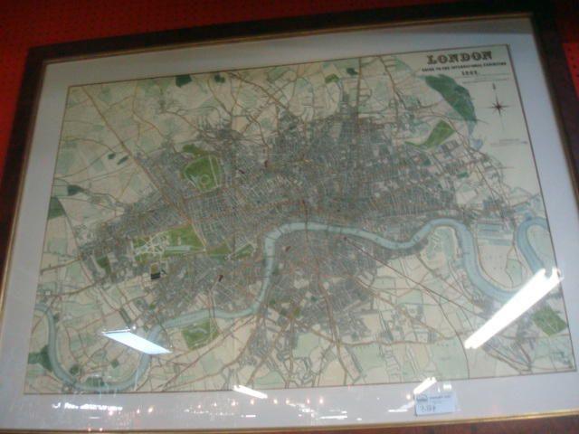 DOWER John Framed Map of 1862 baf3b