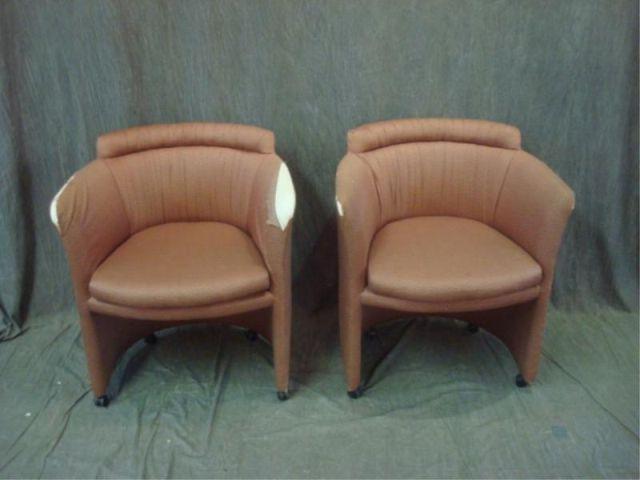 Pair of Baker Midcentury Club Chairs.