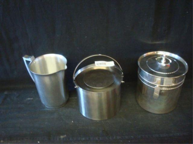 2 Midcentury Ice Buckets a Jug  bac64