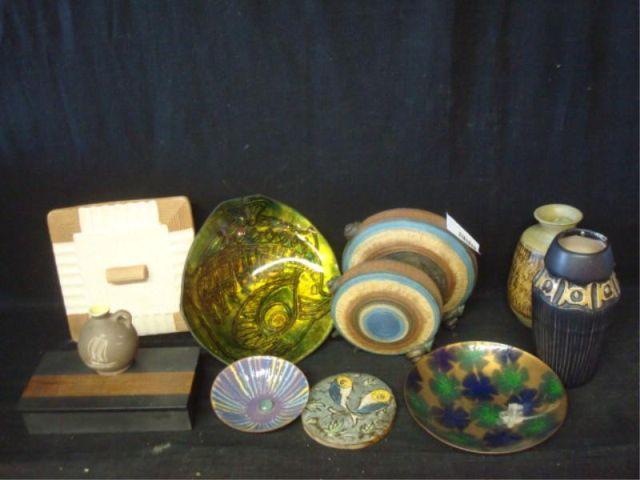 Lot of Midcentury Porcelain & Enamels.