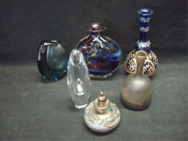 Lot of Midcentury Cut Glass Vases bac69