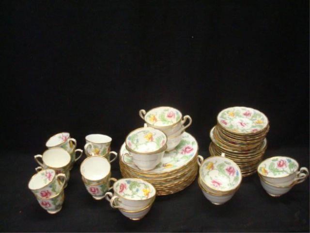 Royal Chelsea "Persian Rose" Porcelain.