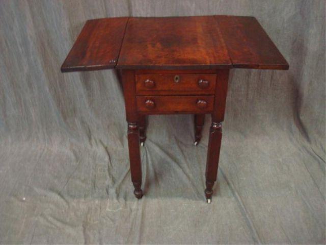 Empire 19th Cent Drop-leaf 2 Drawer