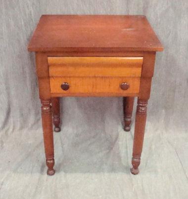 19th Cent Empire 2 Drawer Table  bacb2