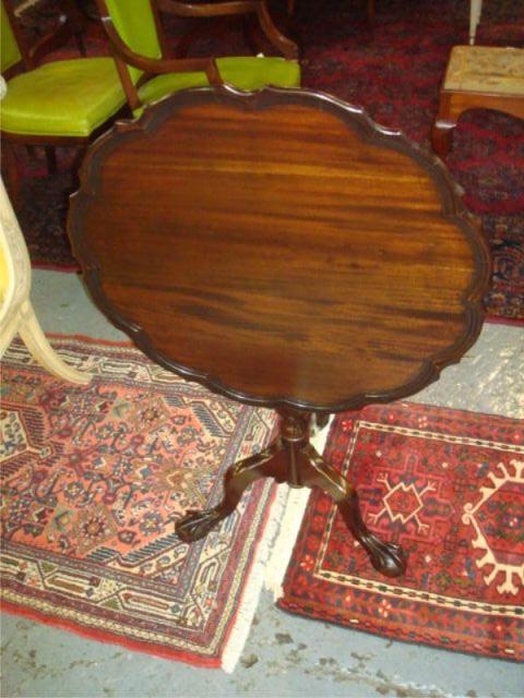 Chippendale Style Tilt Top Table.