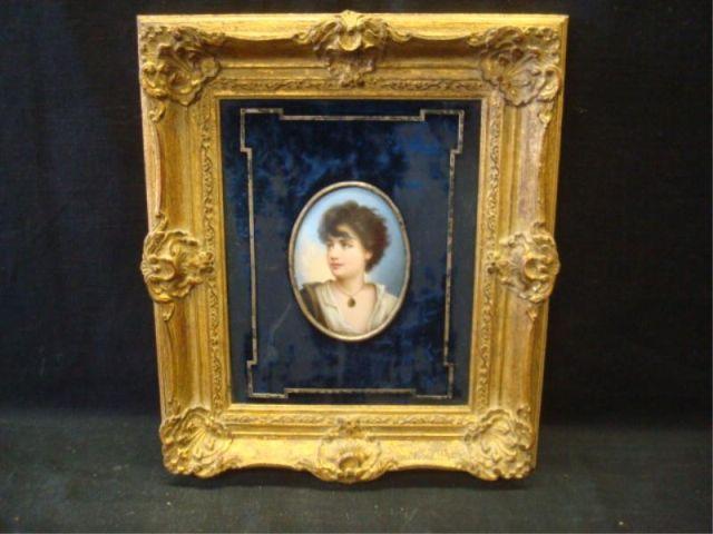 KPM Style Porcelain Plaque of Pretty