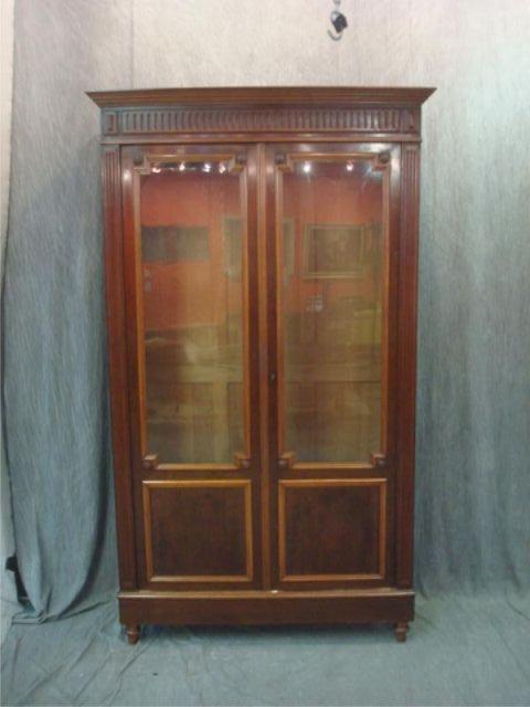 2 Door Bookcase Victorian with bacc9