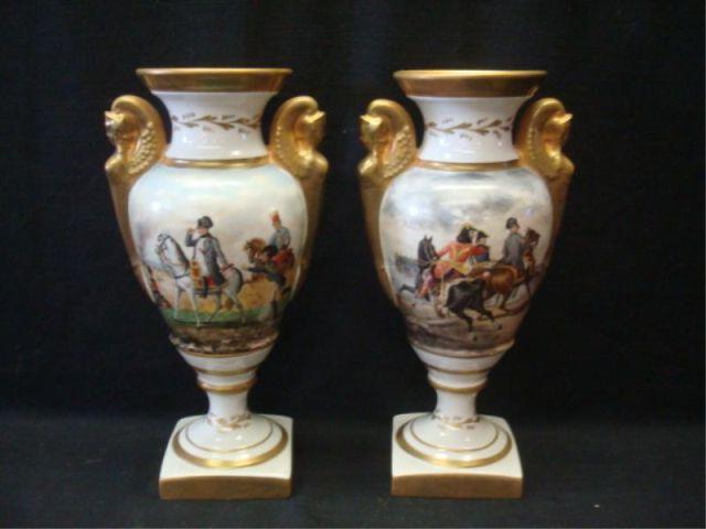 Pair of Sevres Style Porcelain bacef
