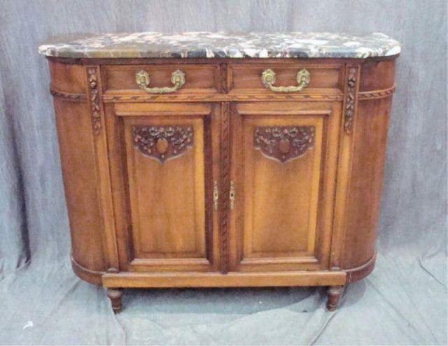 Country French Marble Top Server bacfa