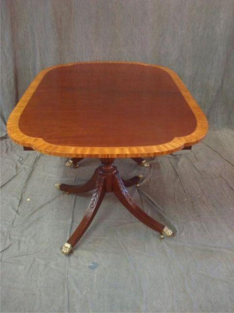 Banded Mahogany Dining Table From bacff