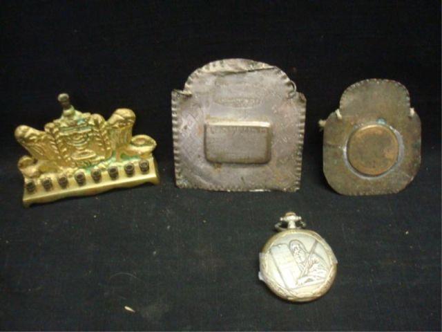 Judaica Lot of 4 Assorted Plaques  bad06