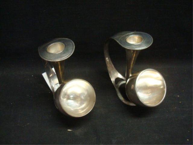 Pair of Sterling Silver Danish