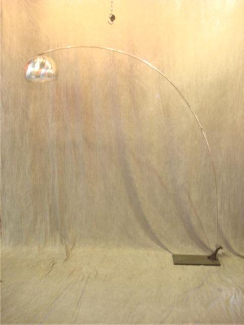 Midcentury Chrome Arc Lamp. From