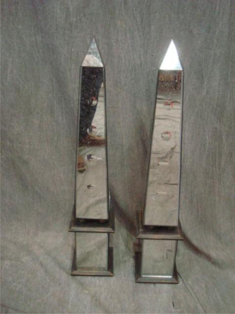 Pair of Mirrored Obelisks Dimensions  bad33