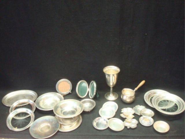 Sterling. Lot of Assorted Frames, Plates,