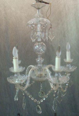 Cut Crystal Chandelier. From a