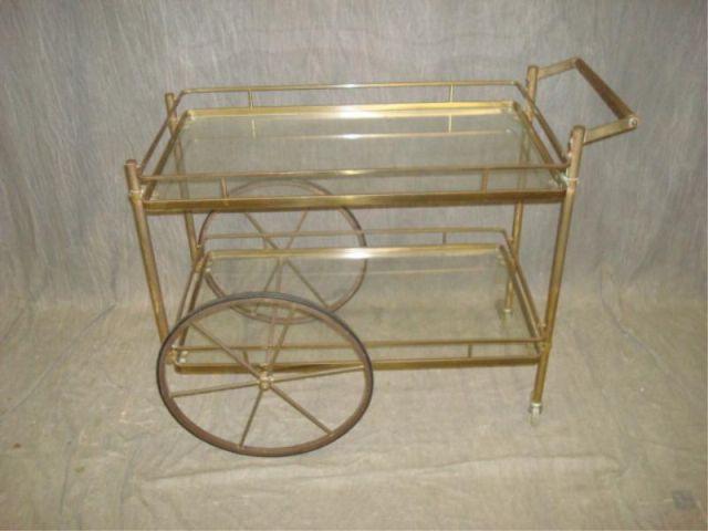 Brass Tea Cart From a Lexington badab