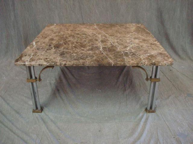 Chrome Brass Coffee Table with badc1