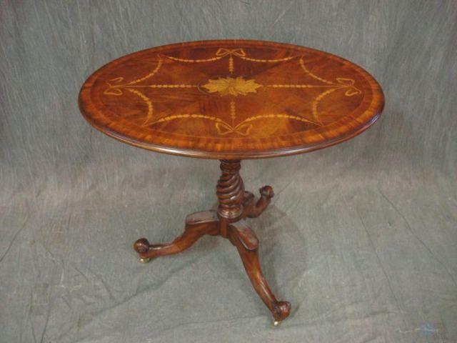 Oval Adam Style Tilt Top Table with
