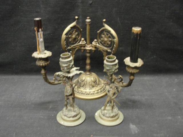 Pair of Gilt Metal Candlesticks bb5ca