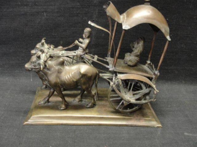 Bronze Ox Cart with Figures From bb5e4