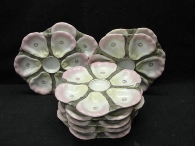 Porcelain Oyster plates. From a