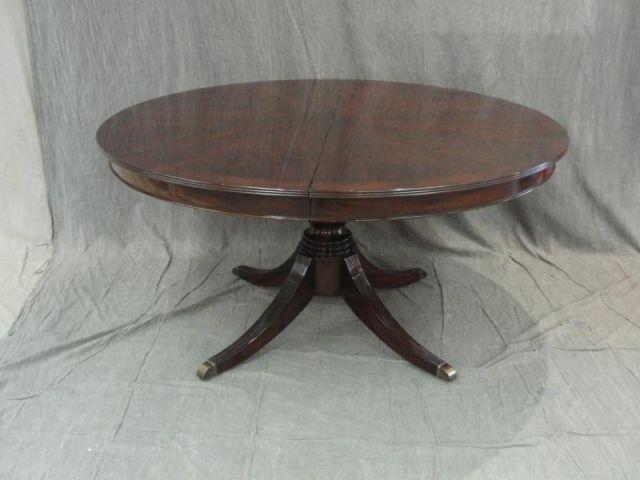 Mahogany Center Pedestal Dining Table