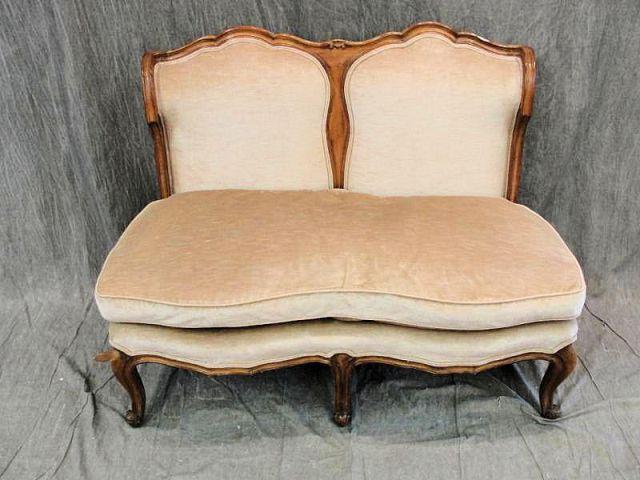 Louis XVI Style Upholstered Loveseat  bb5fb