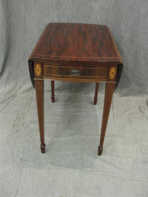 Mahogany Banded Pembroke Table.