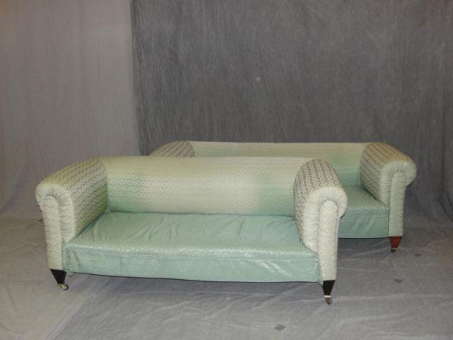 Pair of Upholstered Victorian Sofas.