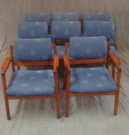 8 Midcentury Dining Chairs. 6 sides