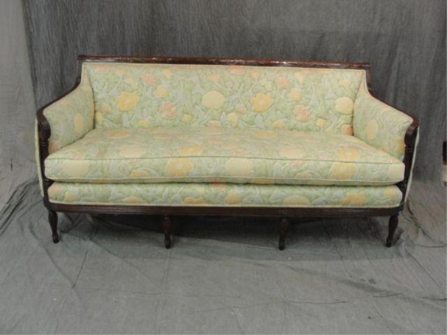 Sheraton Style Upholstered Sofa.