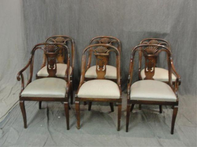 6 Neoclassical Style Chairs. From